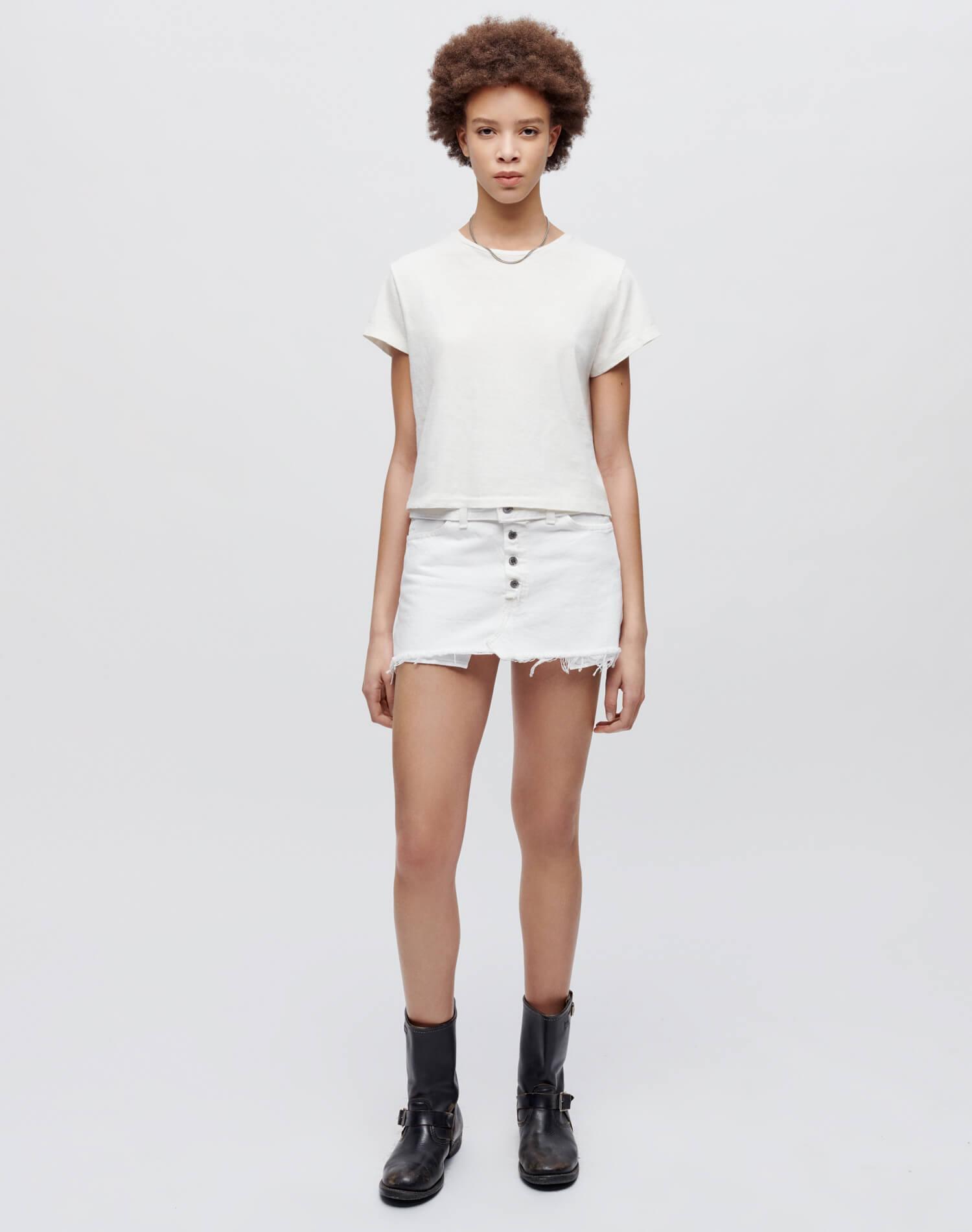 Hanes 1950s Boxy Tee - Vintage White Female Product Image