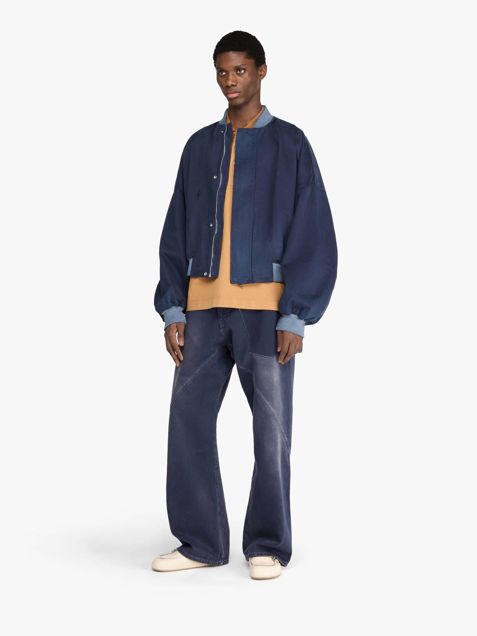RELAXED COTTON BOMBER JACKET Product Image