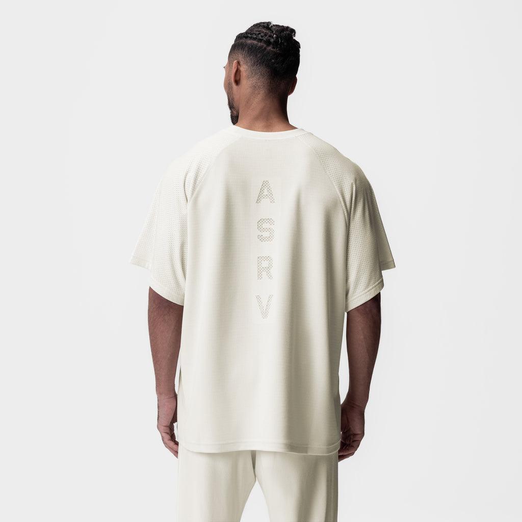 0946. Waffle Knit Oversized Tee - White Product Image