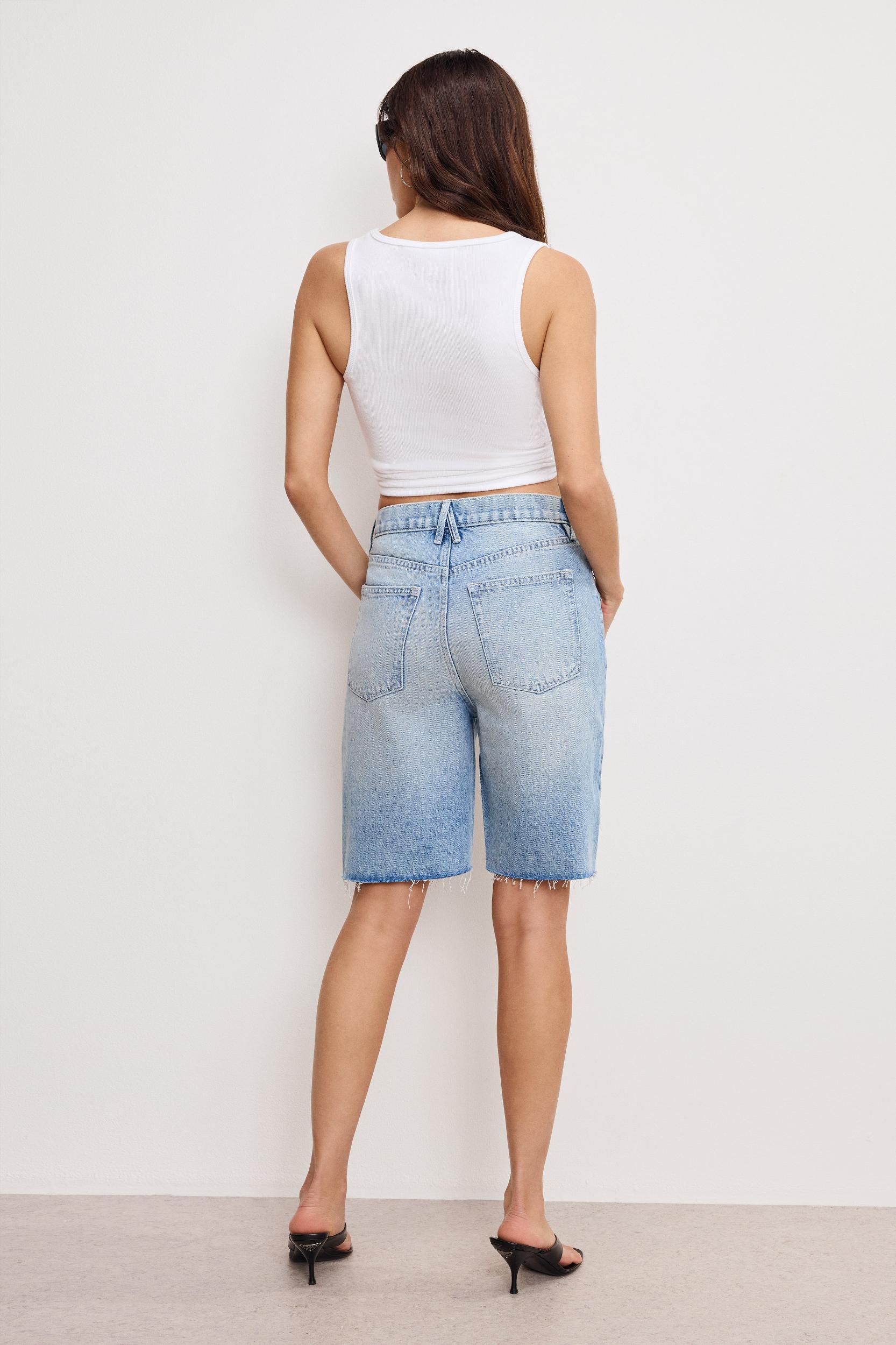 GOOD STANDARD BERMUDA SHORTS | INDIGO888 Product Image