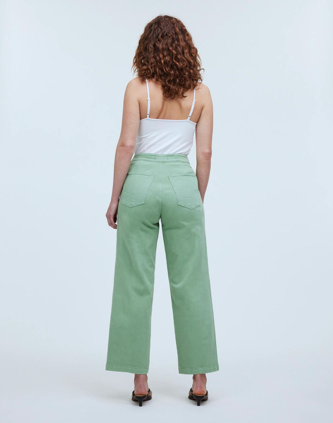 The Tall Curvy Emmett Wide-Leg Crop Pant in Garment Dye: Welt Pocket Edition Product Image