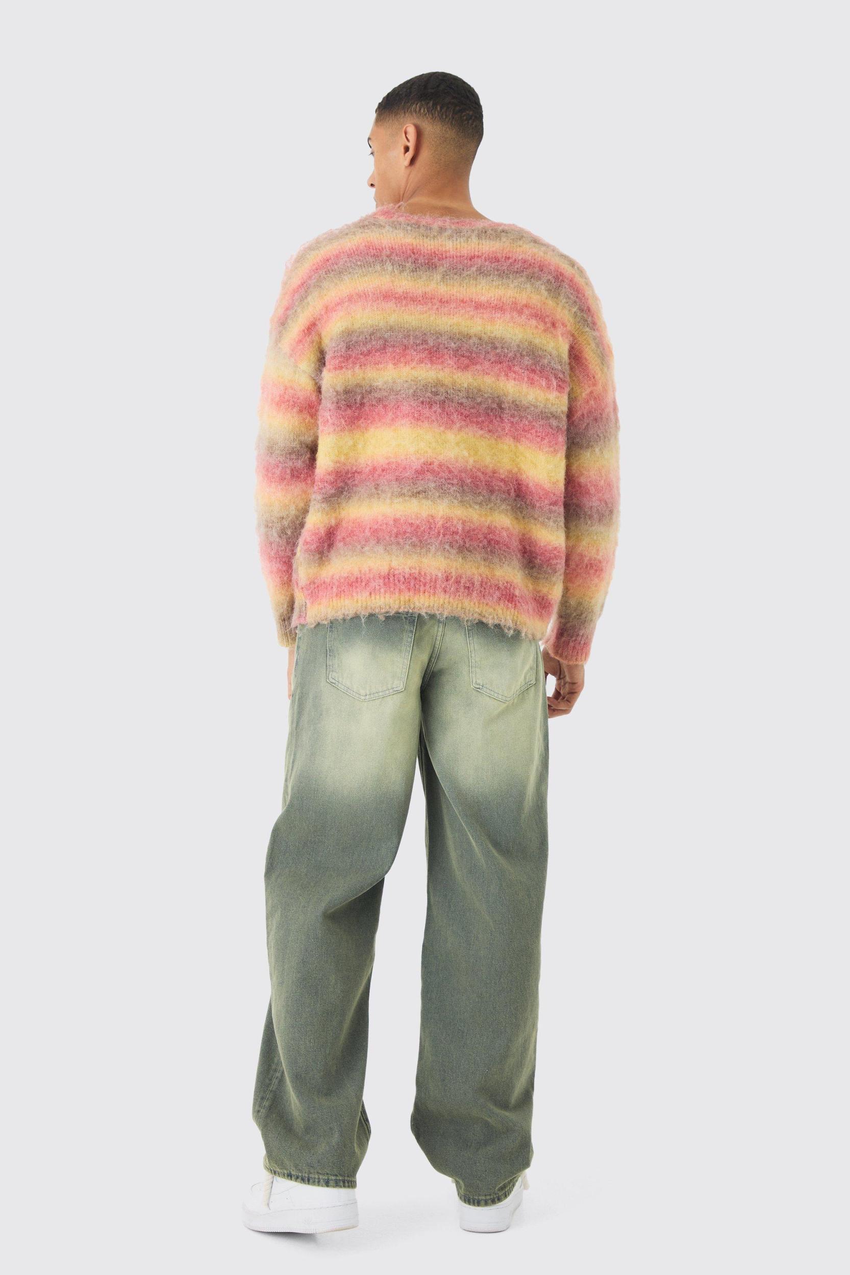 Baggy Rigid Green Washed Jeans | boohooMAN USA Product Image