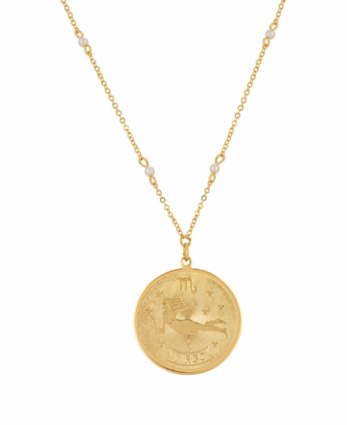 1928 Gold-tone Sagittarius Pendant Necklace, Womens, July Product Image