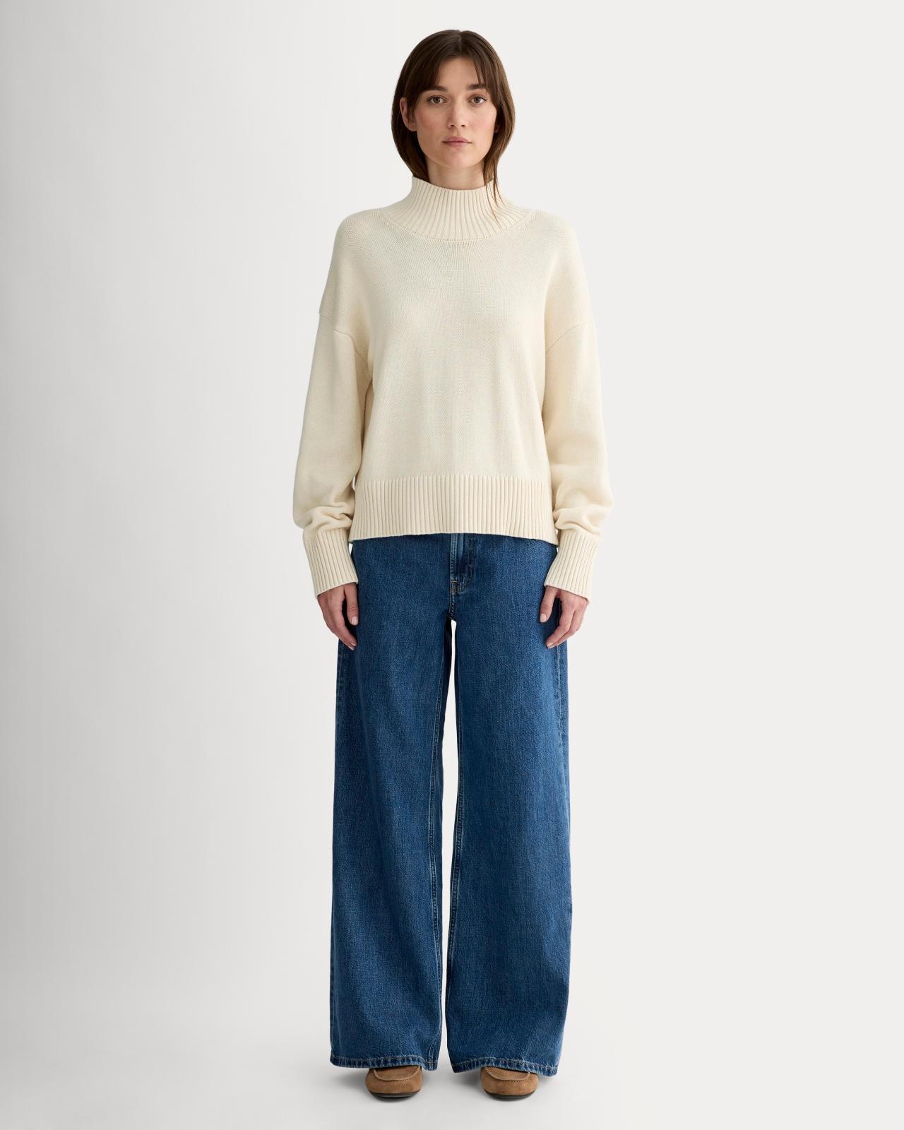 The Boxy Turtleneck in Everyday Cotton Product Image