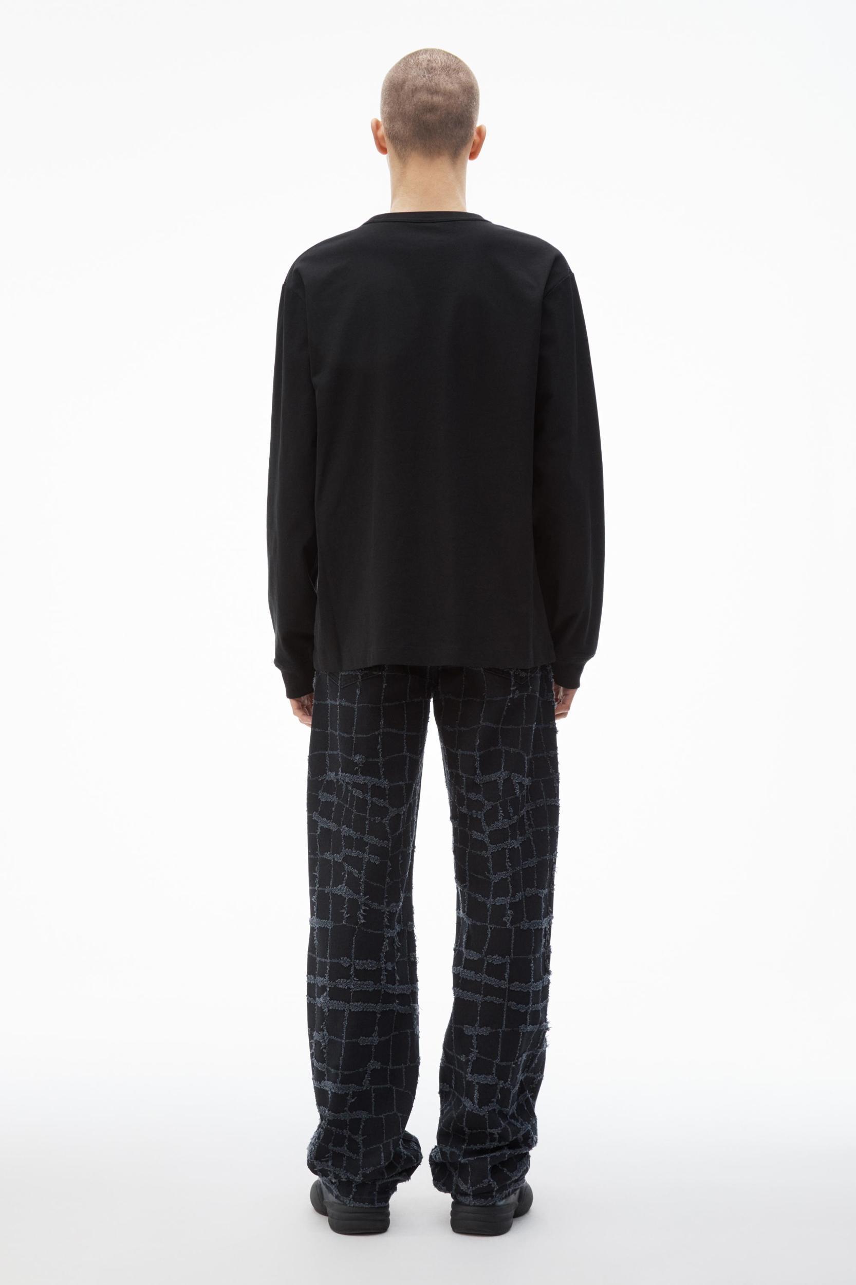 Unisex Long Sleeve Tee In High Twist Jersey Product Image