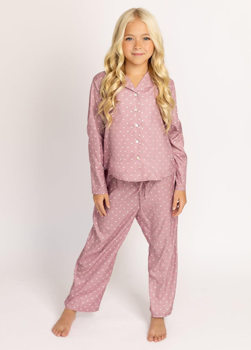 Lyanne PJ Set in Ditsy Heart Girls Product Image
