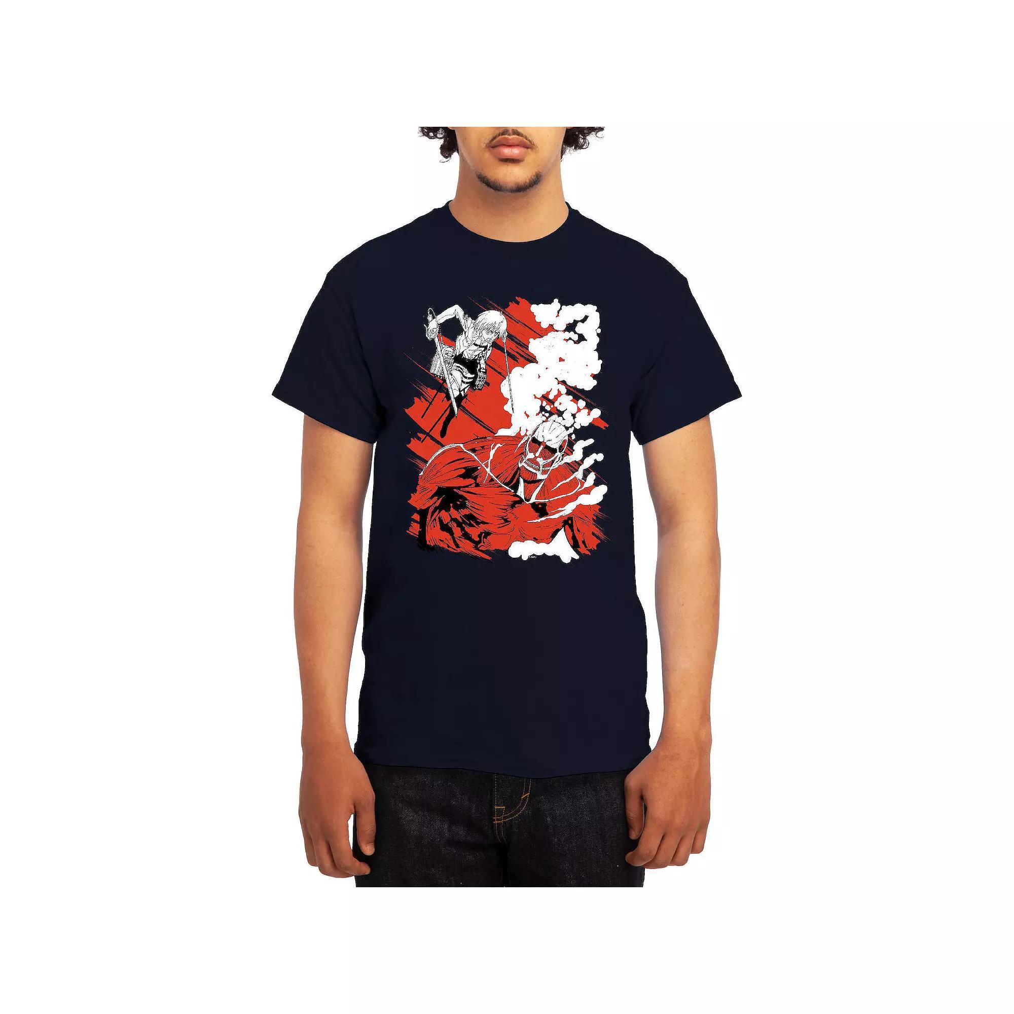 Men's Attack on Titan Titan Versus Armin Tee, Boy's, Size: XL, Blue Product Image