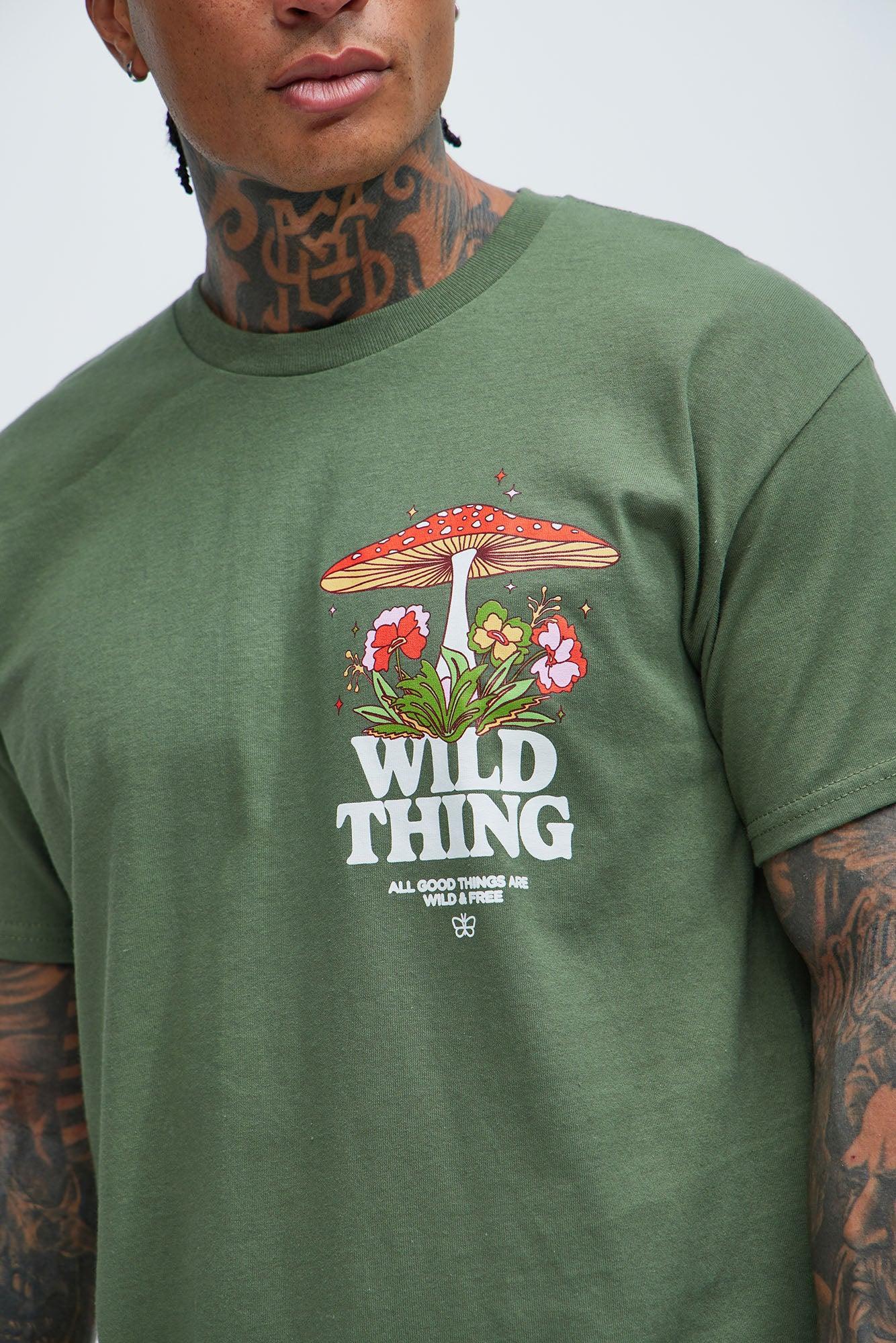 Wild Thing Trip Short Sleeve Tee - Sage Product Image