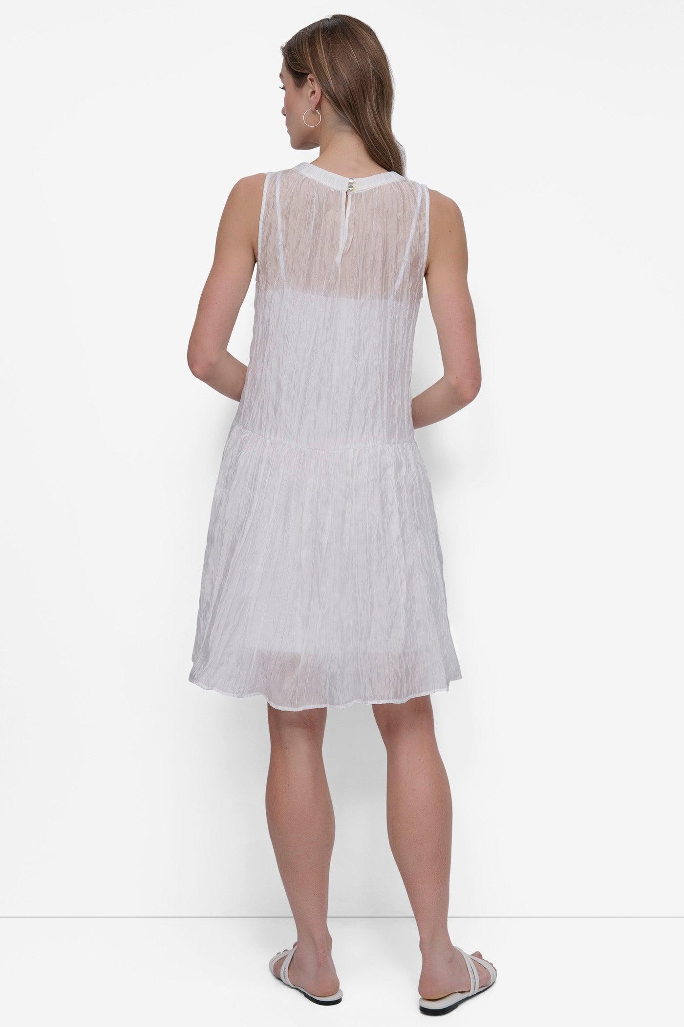 LAYERED DROP WAIST TRAPEZE DRESS Product Image