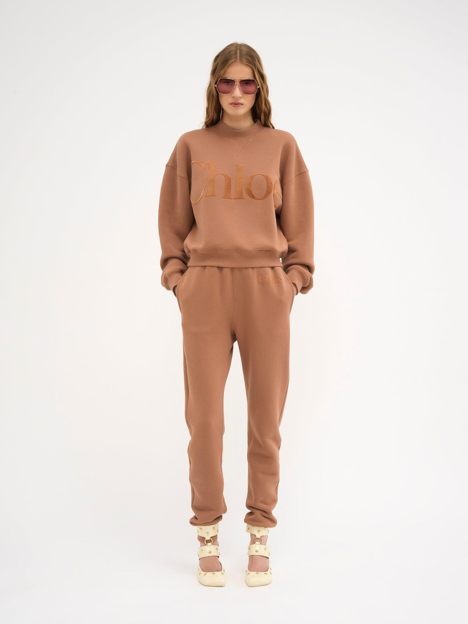 Generous sweater in cotton fleece Product Image