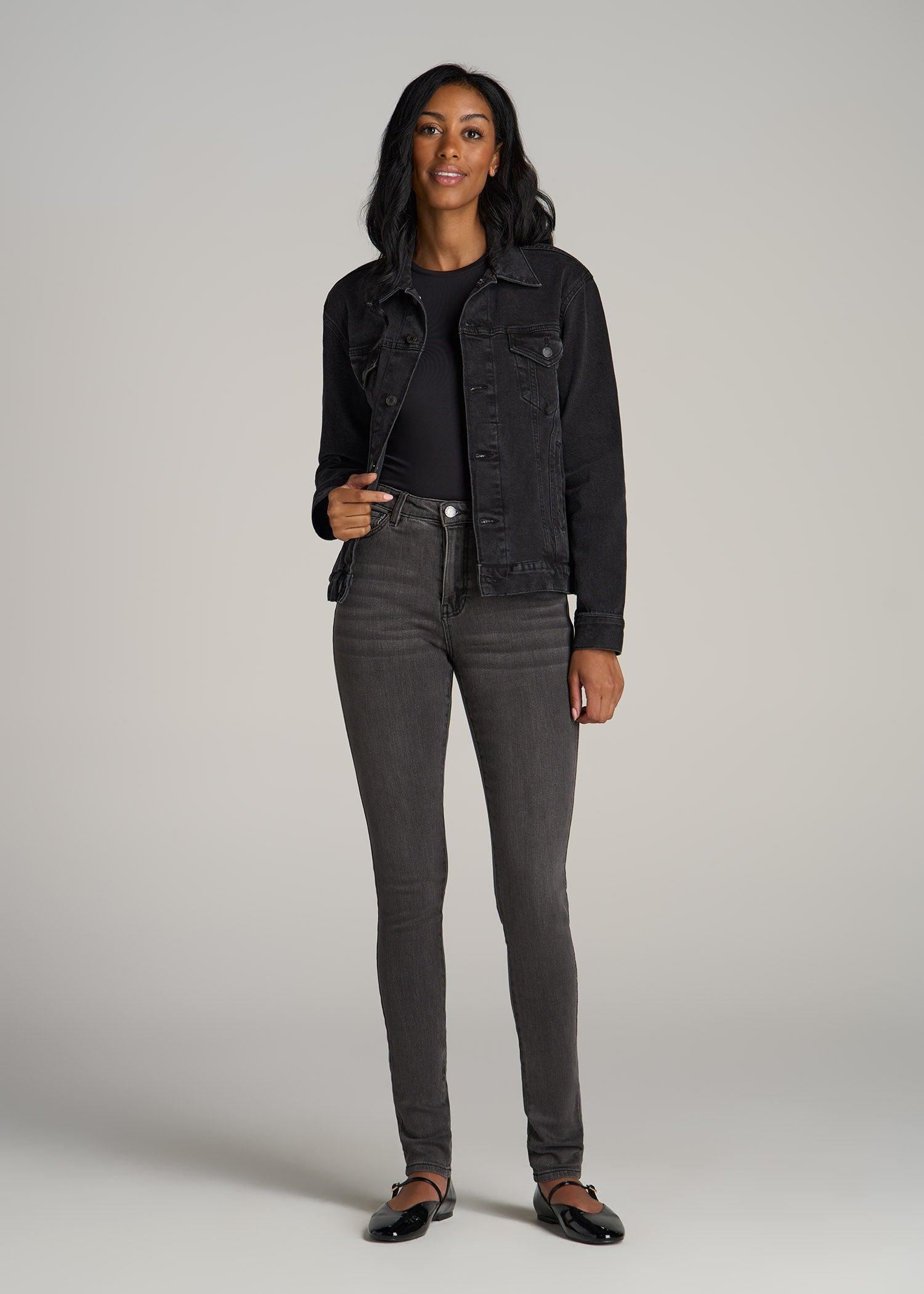 Georgia HIGH RISE SKINNY Tall Women's Jeans in True Grit Grey Product Image