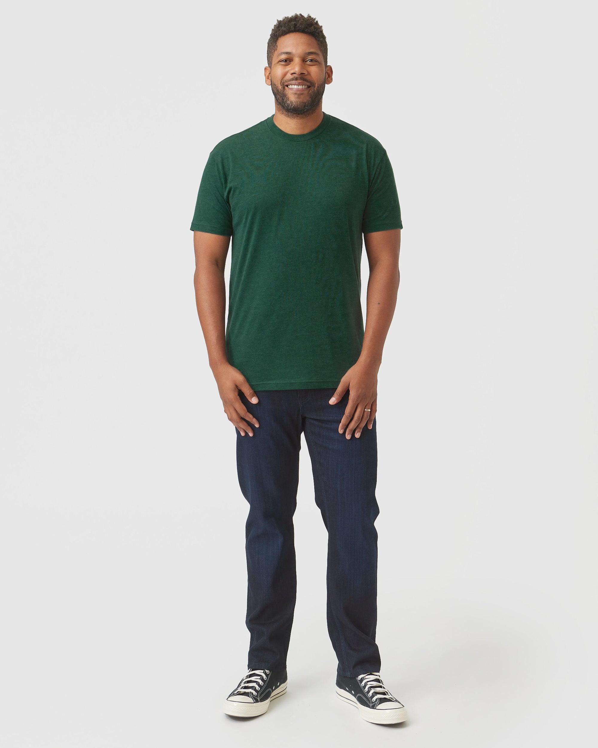 Evergreen Heather Short Sleeve Crew Neck Tee Product Image