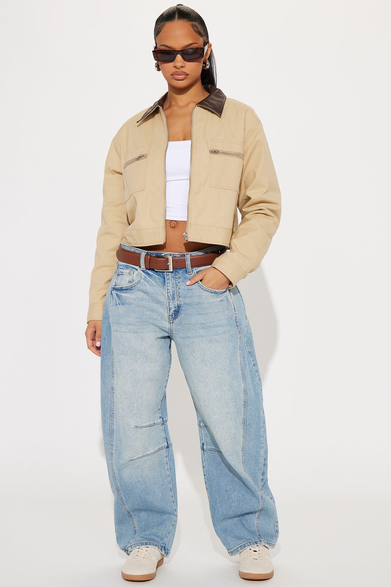 Positano Barrel Leg Jeans - Medium Wash Product Image