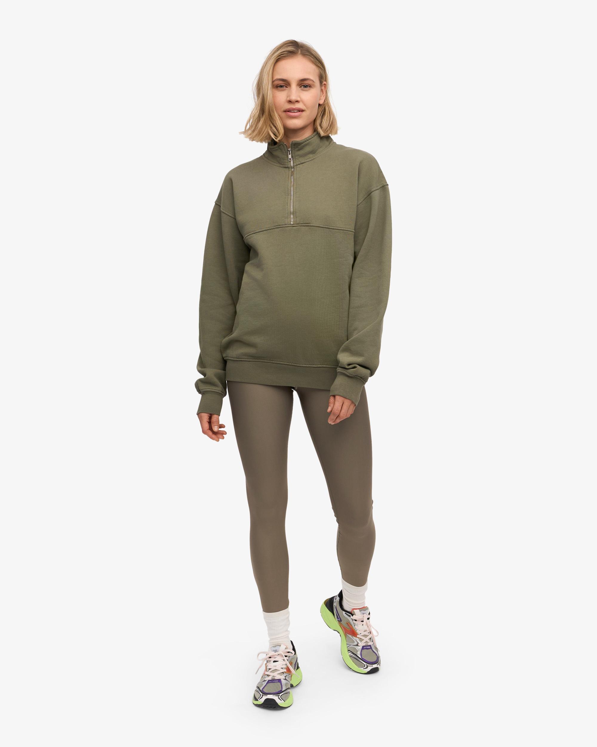 Organic Quarter Zip - Dusty Olive Product Image