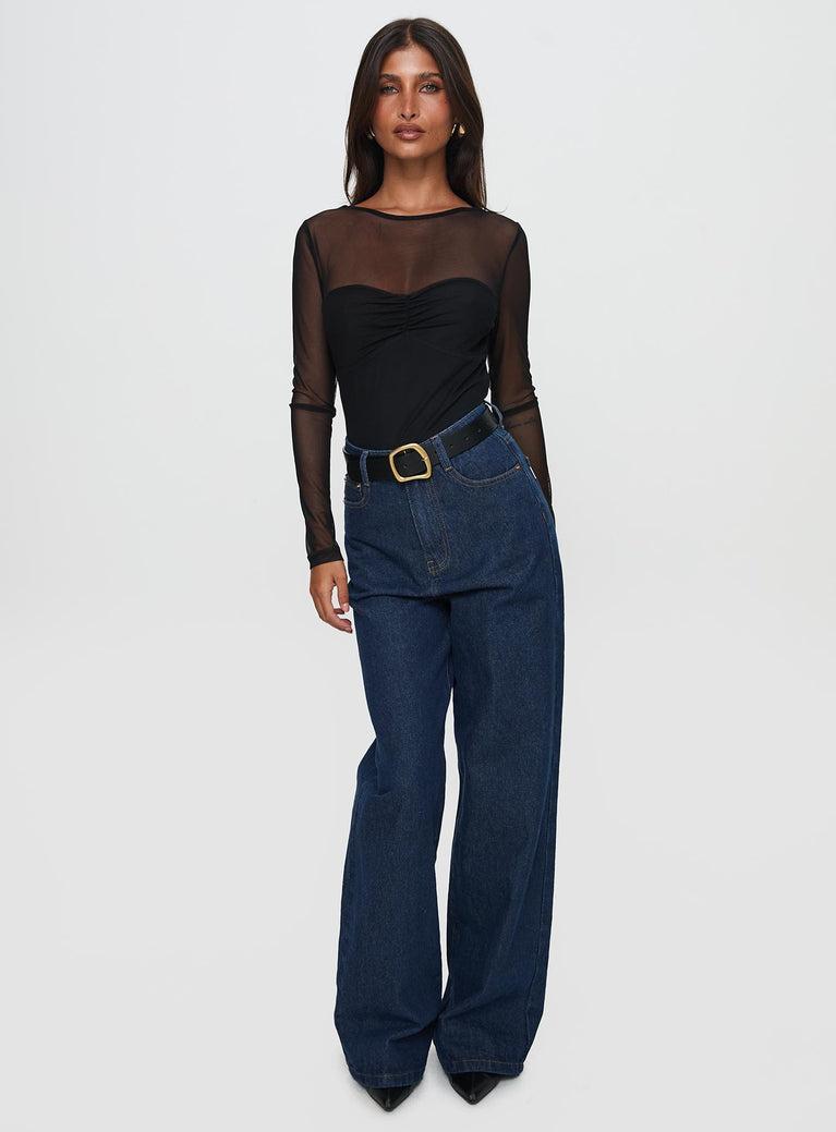 Nicolo Jeans Mid Raw Denim Product Image