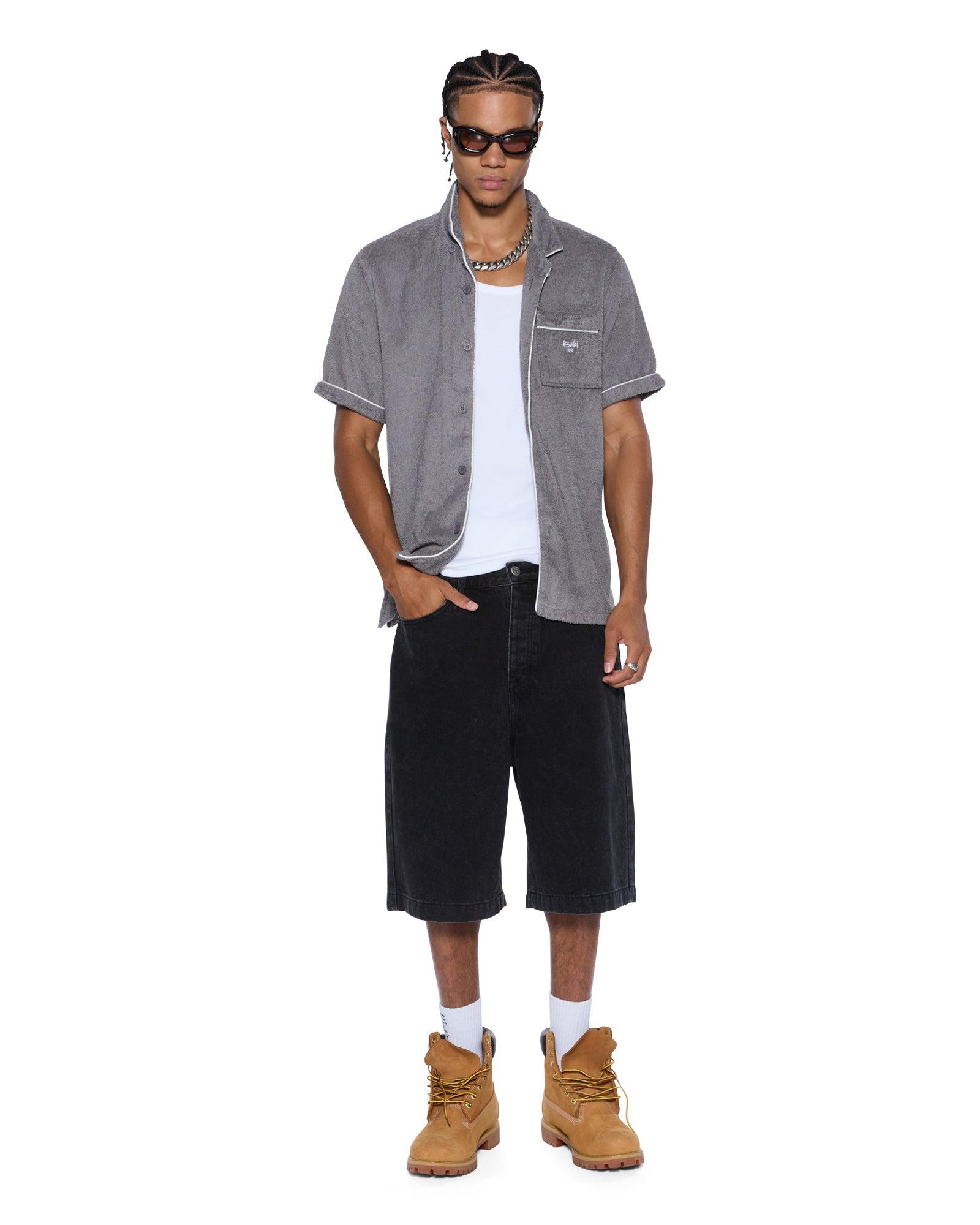 LOUNGE SS RESORT SHIRT CHARCOAL Male Product Image