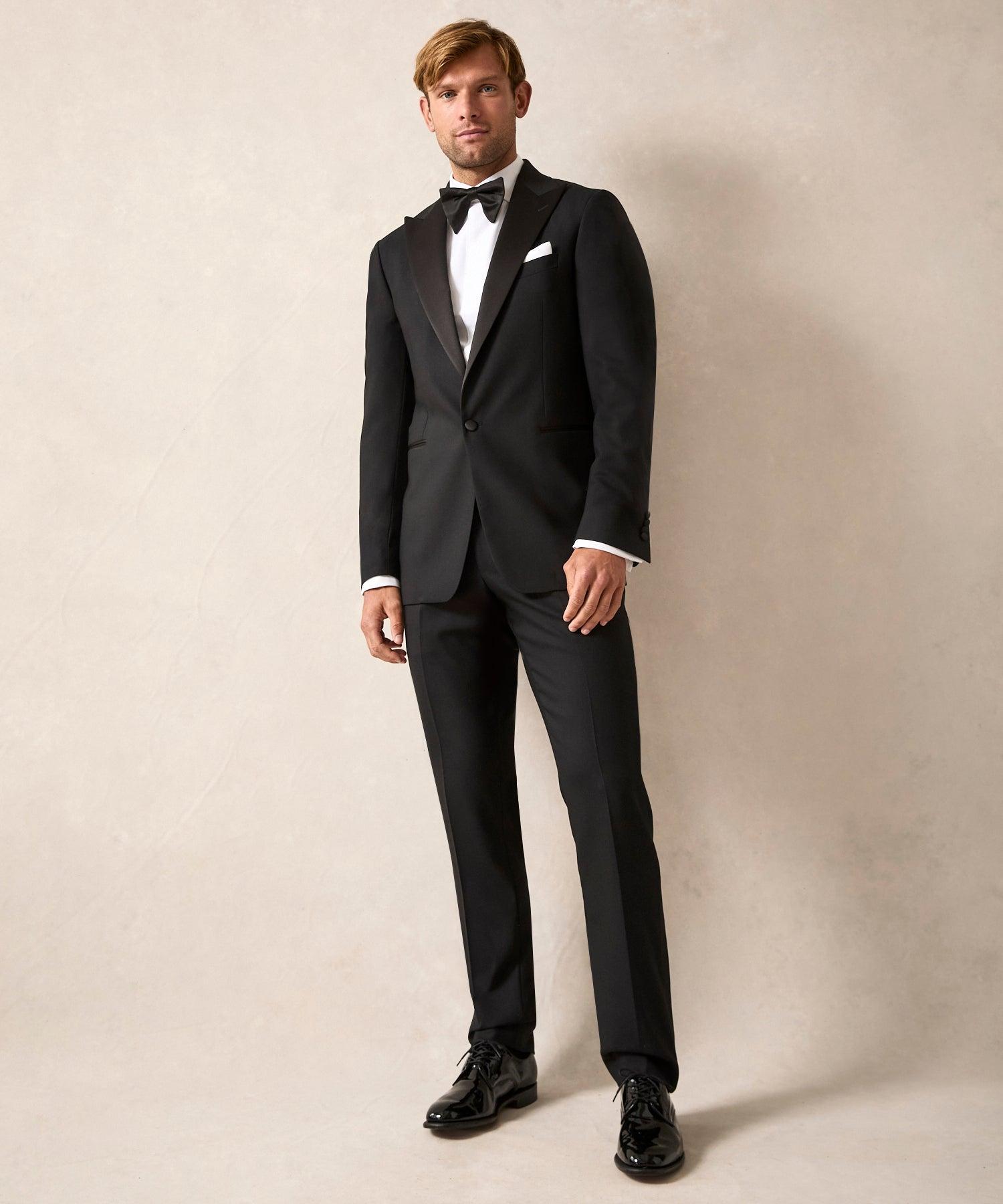 Italian Wool Slim Tuxedo Trouser Product Image