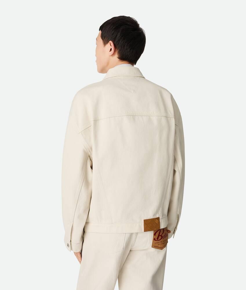 Men's Colored Denim Jacket in Pale meringue Product Image