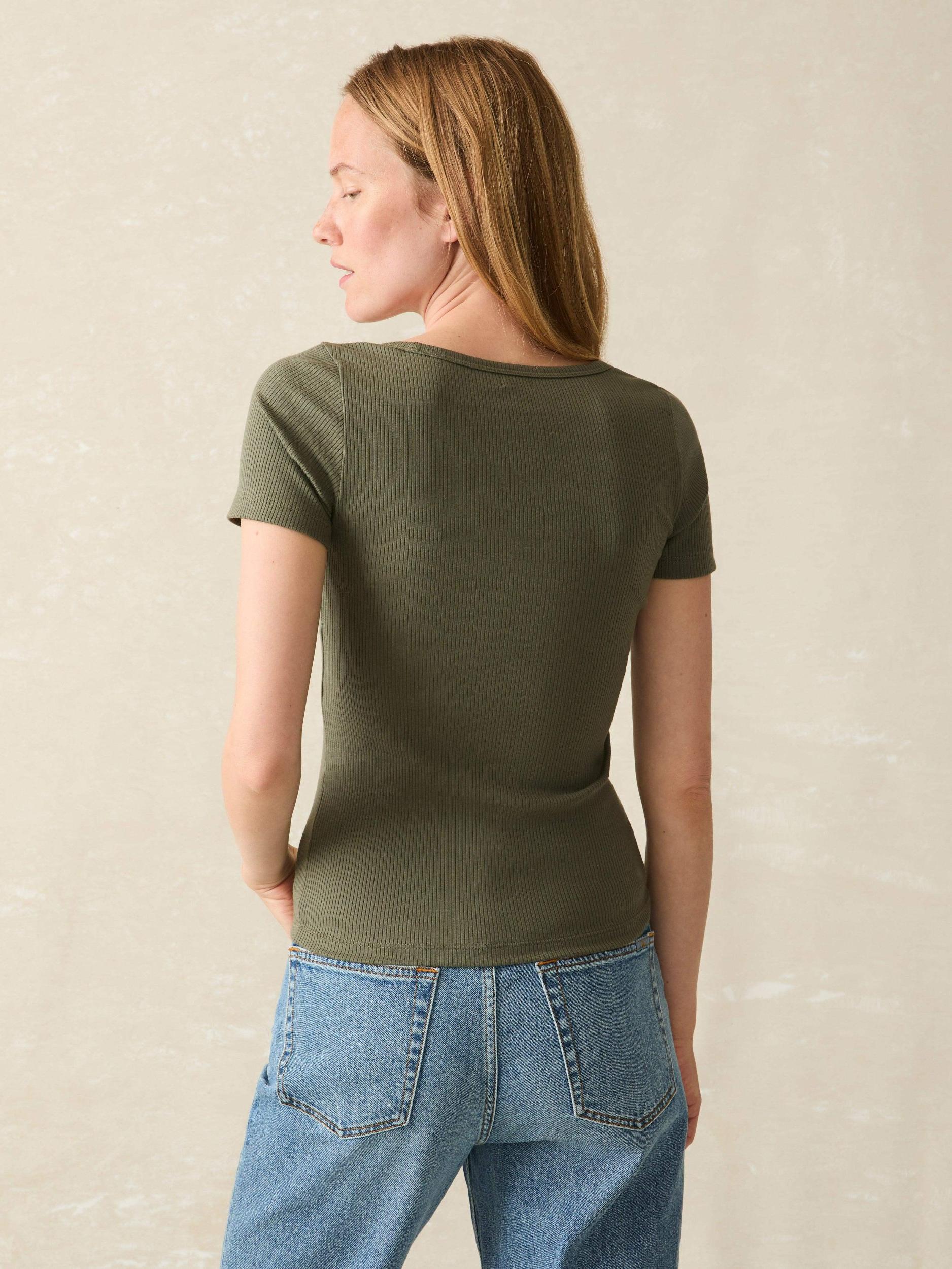 Freestyle Rib Knit Tee - Beetle Female Product Image