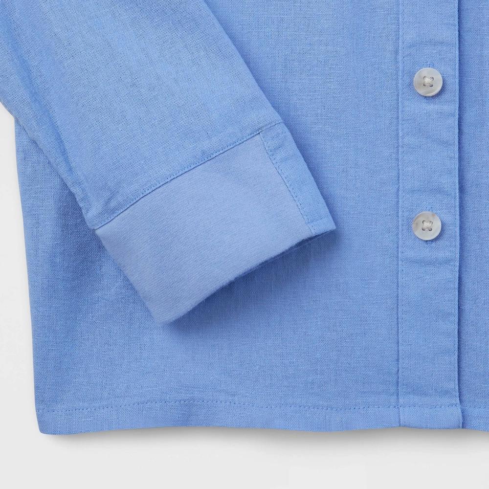 Womens Long Sleeve Adaptive Button-Down Shirt - Universal Thread Blue XS Product Image