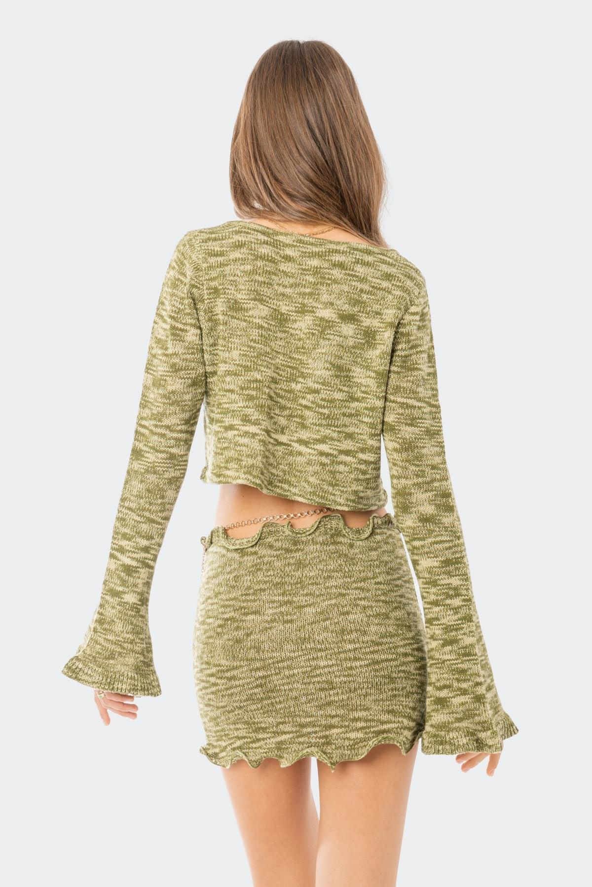 Ayden Knitted Mini Skirt Product Image