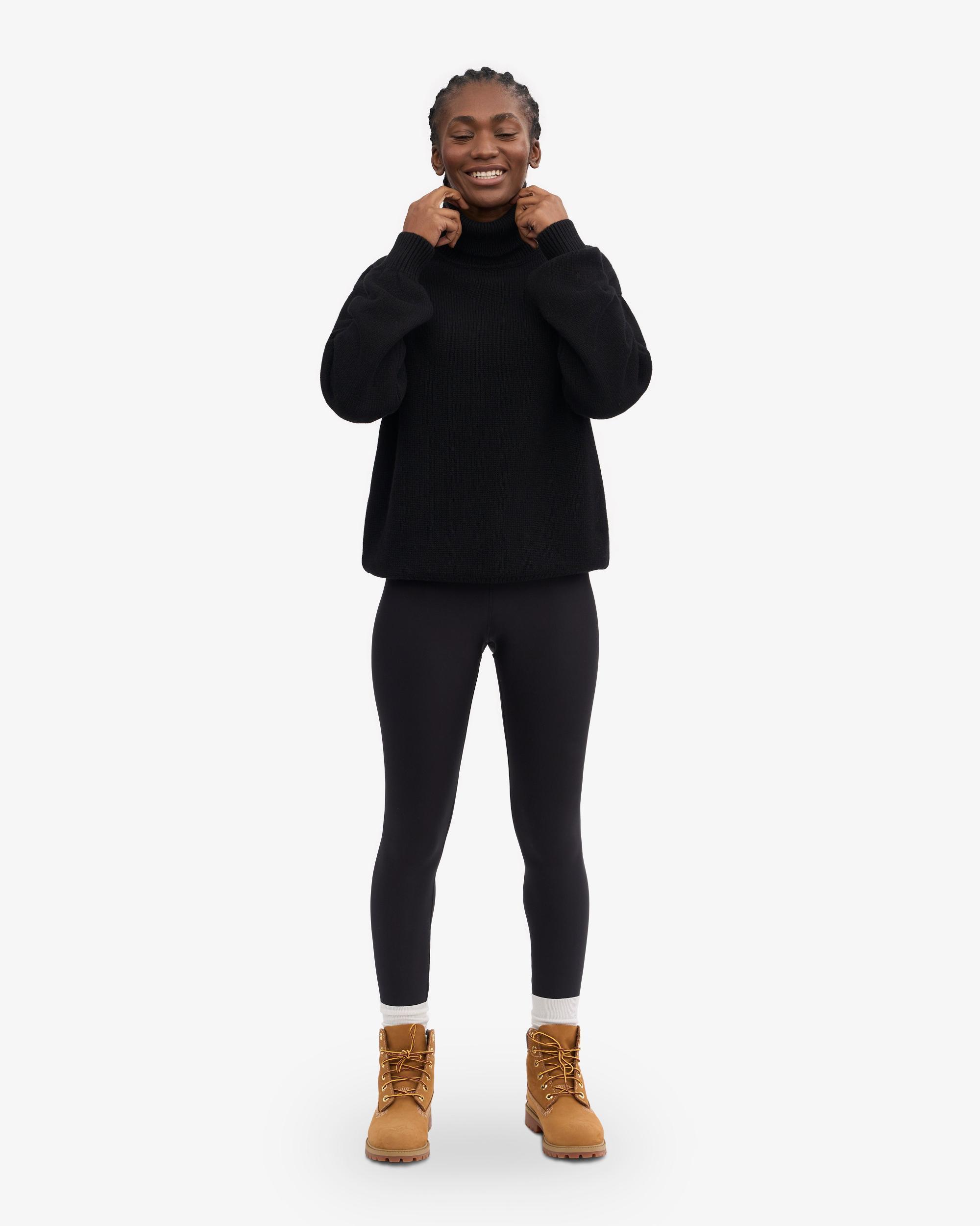 Merino Wool Turtleneck - Warm Taupe Product Image