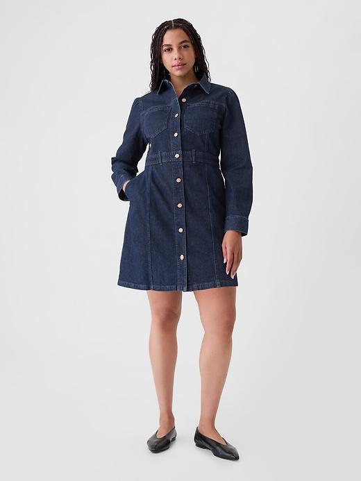 Denim Mini Dress Product Image