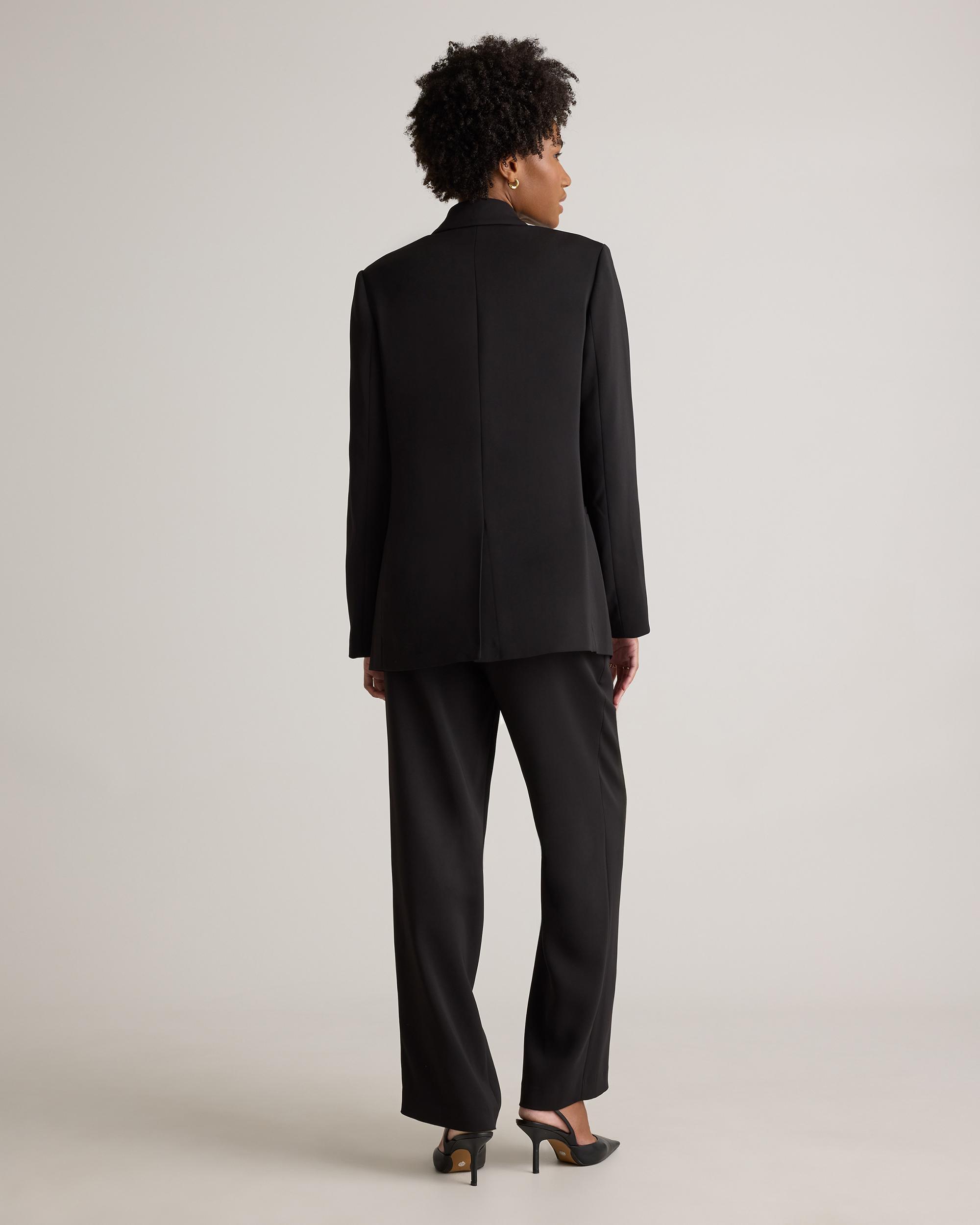 Quince | Women's Stretch Crepe Double-Breasted Blazer Polyester Product Image