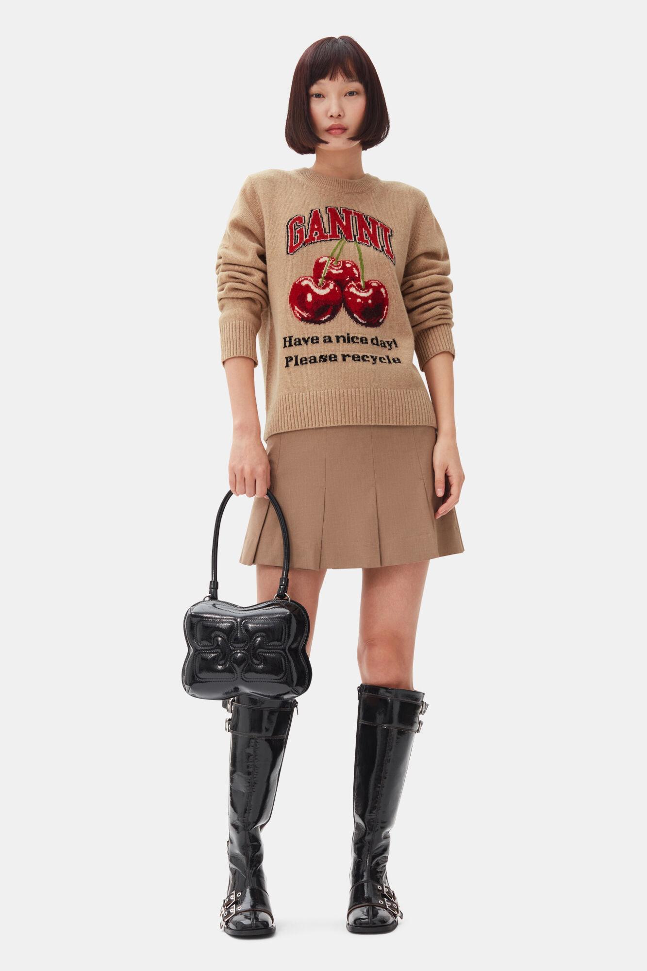 Camel Graphic Cherry Sweater Product Image