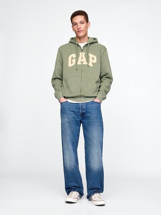 VintageSoft Arch Logo Full-Zip Hoodie Product Image