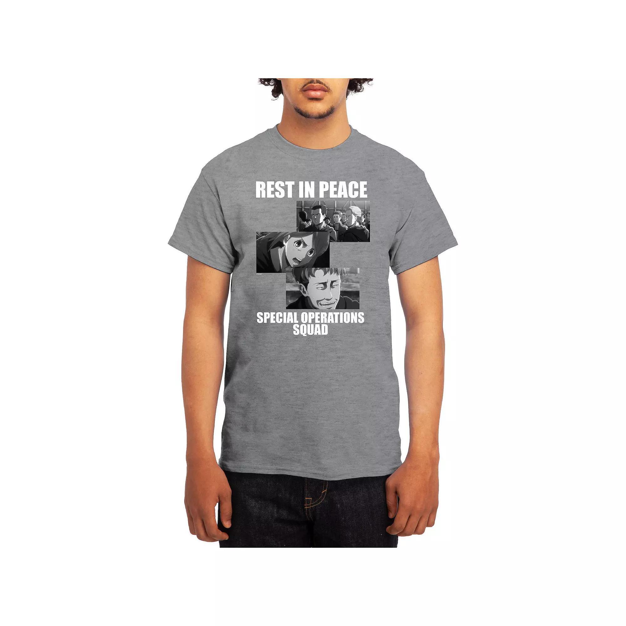 Mens Attack on Titan Rest in Peace Squad Tee Product Image