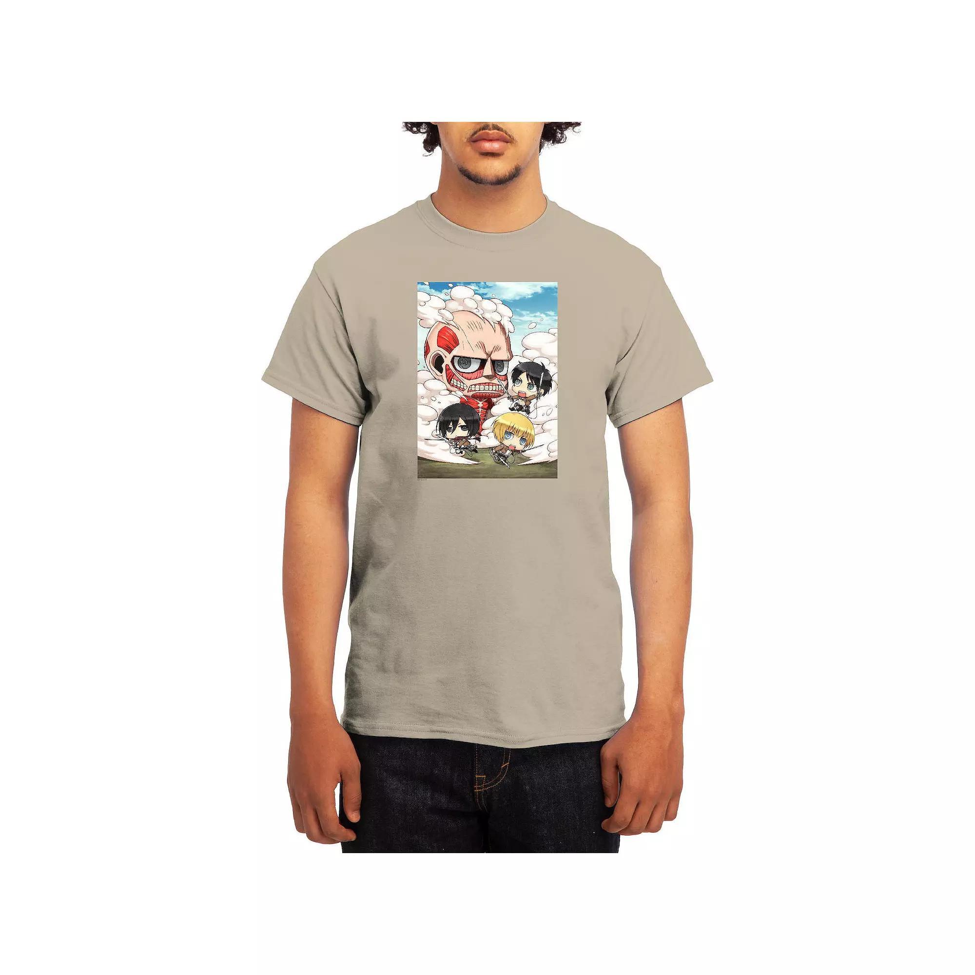 Men's Attack on Titan Distressed Cadet Corp Emblem Tee, Boy's, Size: XXL, Royal Blue Product Image