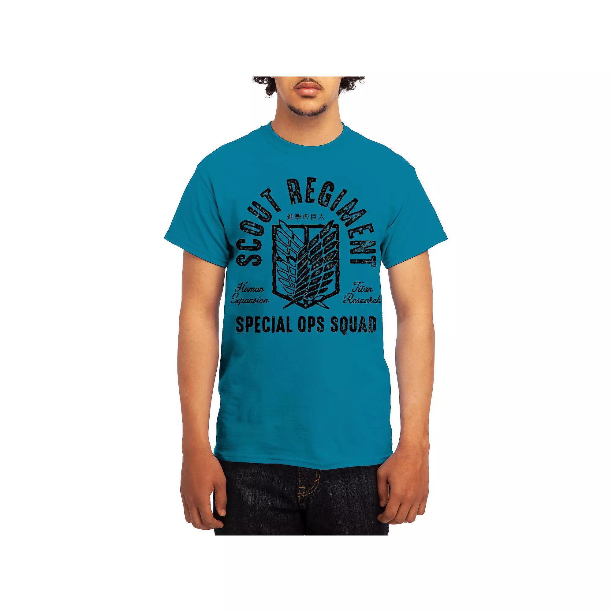 Men's Attack on Titan Eren & Mikasa Tee, Boy's, Size: Small, Green Product Image