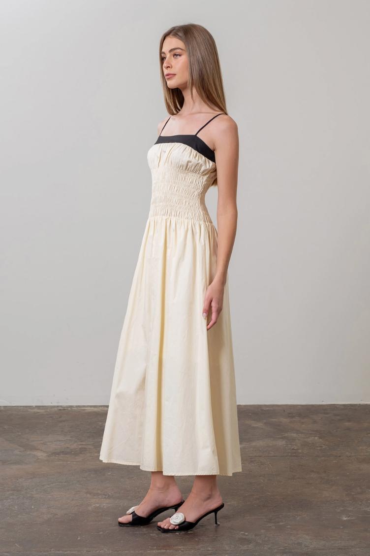 Smocked Midi Dress Product Image