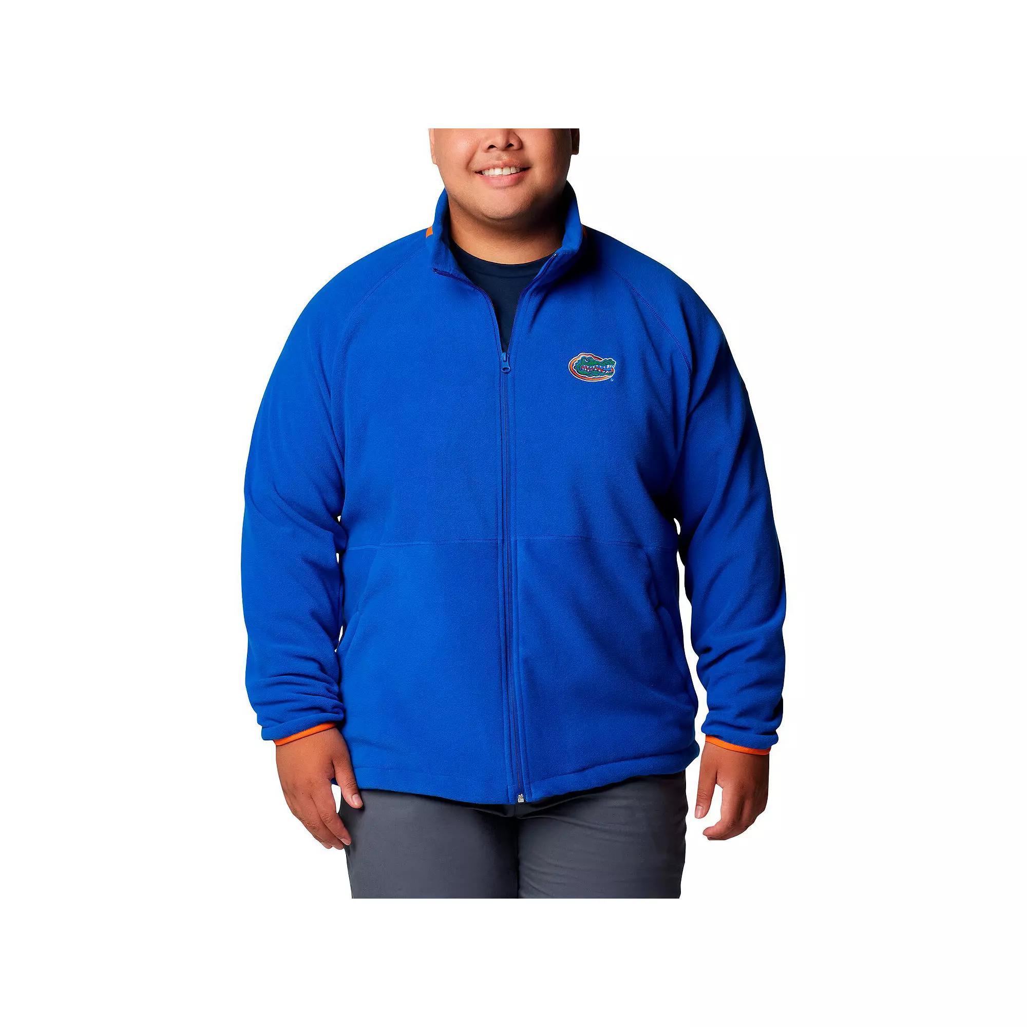 Men's Columbia  Royal Florida Gators Big & Tall Flanker�� IV Fleece Raglan Full-Zip Jacket, Size: 3XB, Blue Product Image