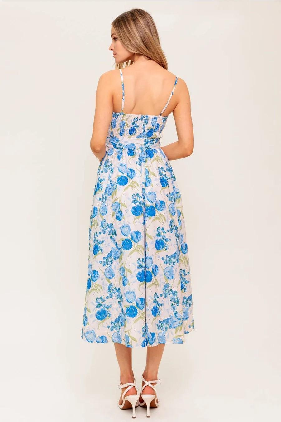 Alissa Eyelet Midi Dress Product Image