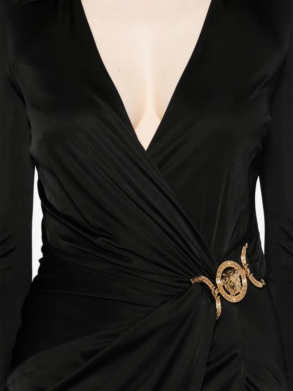 Medusa-plaque jersey midi dress Product Image