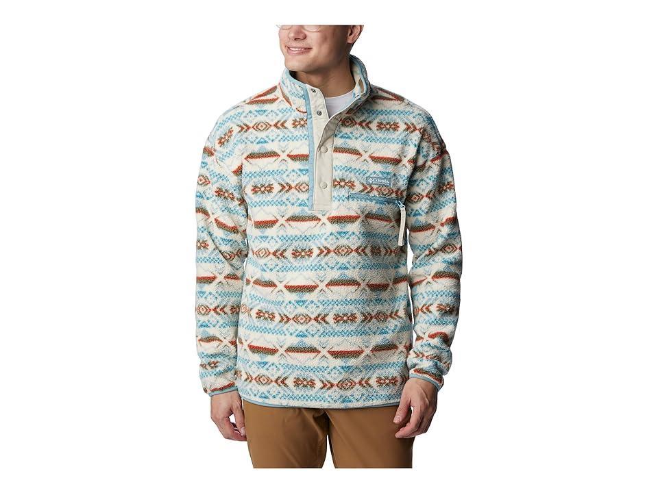 Columbia Helvetia 1/2 Snap Fleece (Stone Blue Checkered Peaks Multi) Men's Clothing Product Image