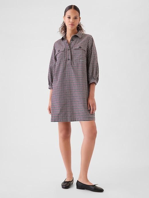 Flannel Utility Mini Shirtdress Product Image