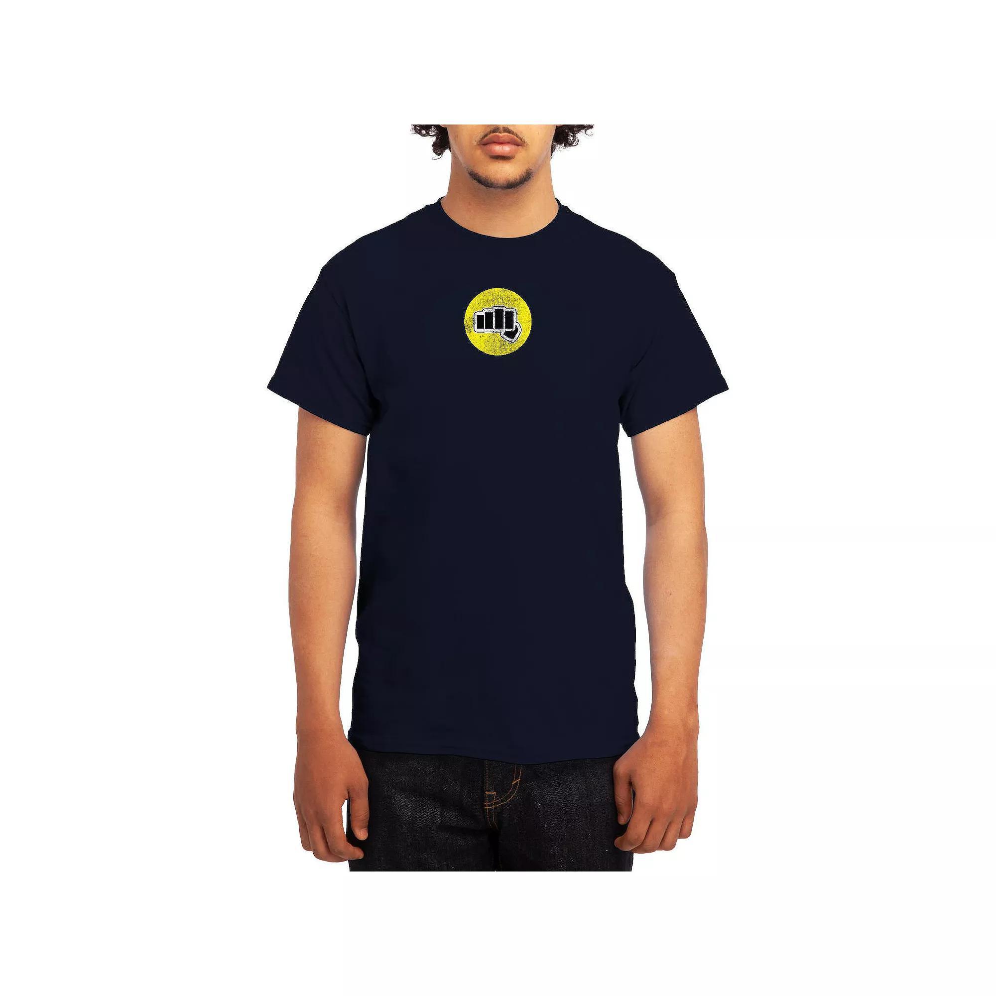 Men's Attack on Titan Alphabet Soup Graphic Tee, Size: Large, Grey Red Product Image