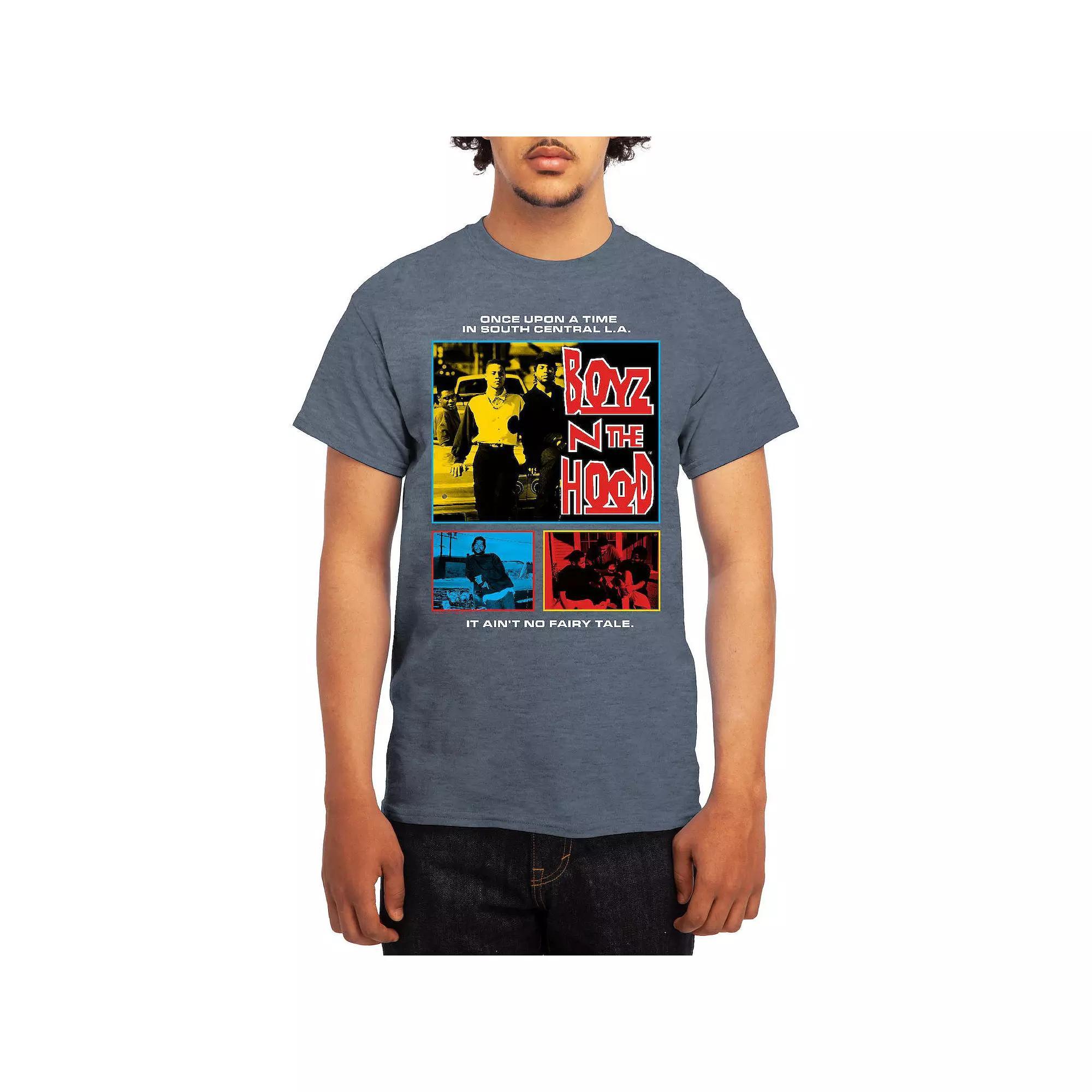 Men's Boyz N' The Hood South Central Poster Tee, Boy's, Size: Large, Grey Navy Product Image
