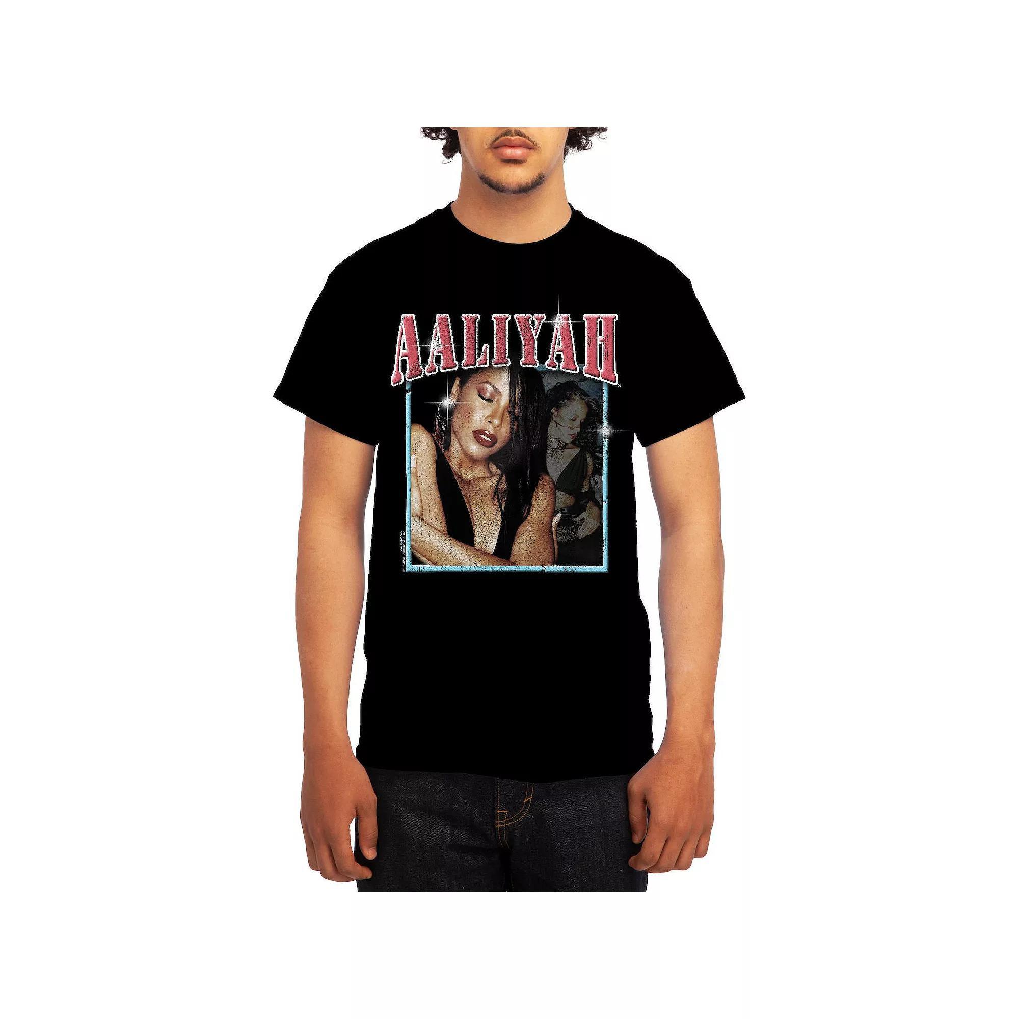 Mens Aaliyah Vintage Photo Overlay Tee, Boys Product Image