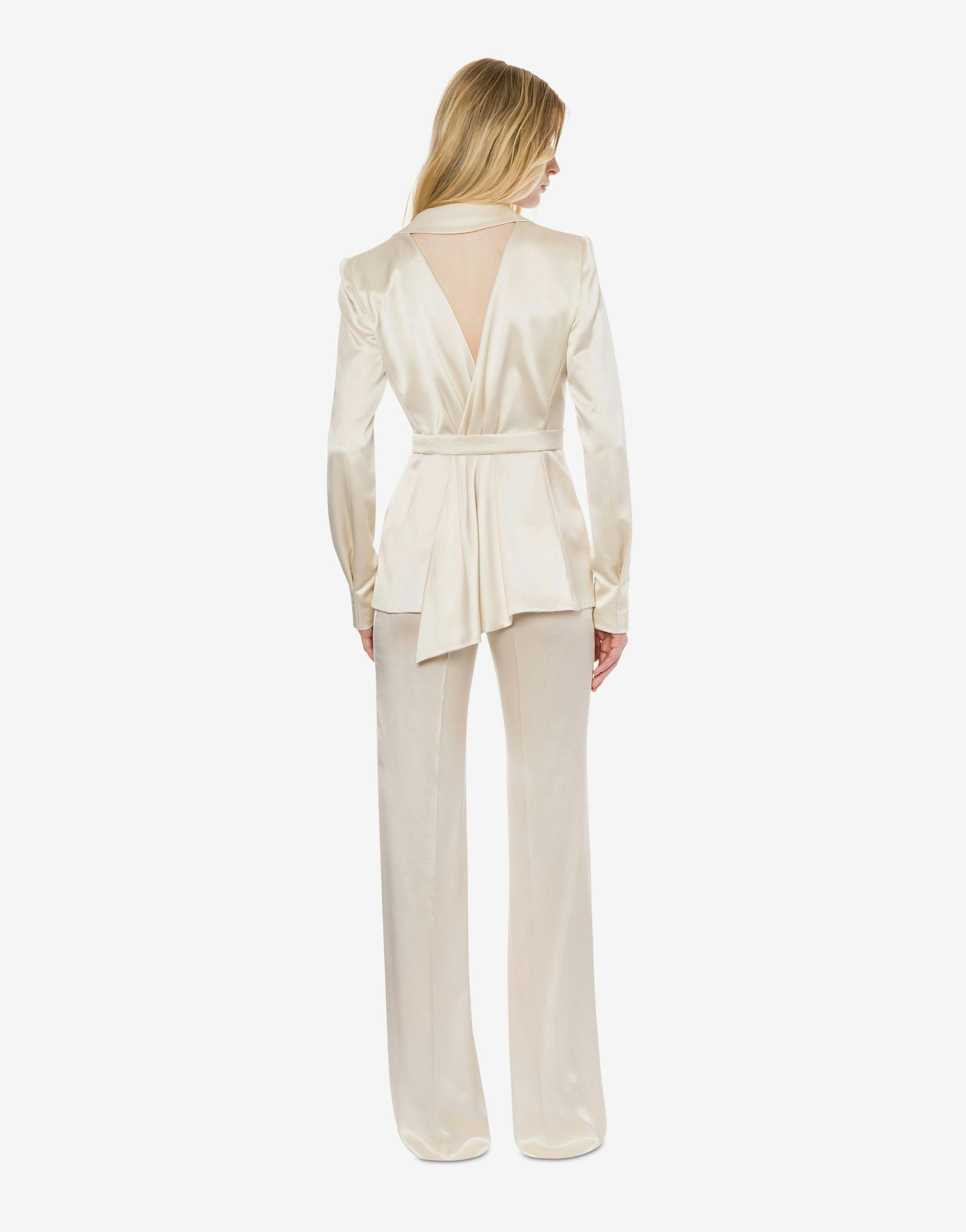 Wide satin trousers Product Image