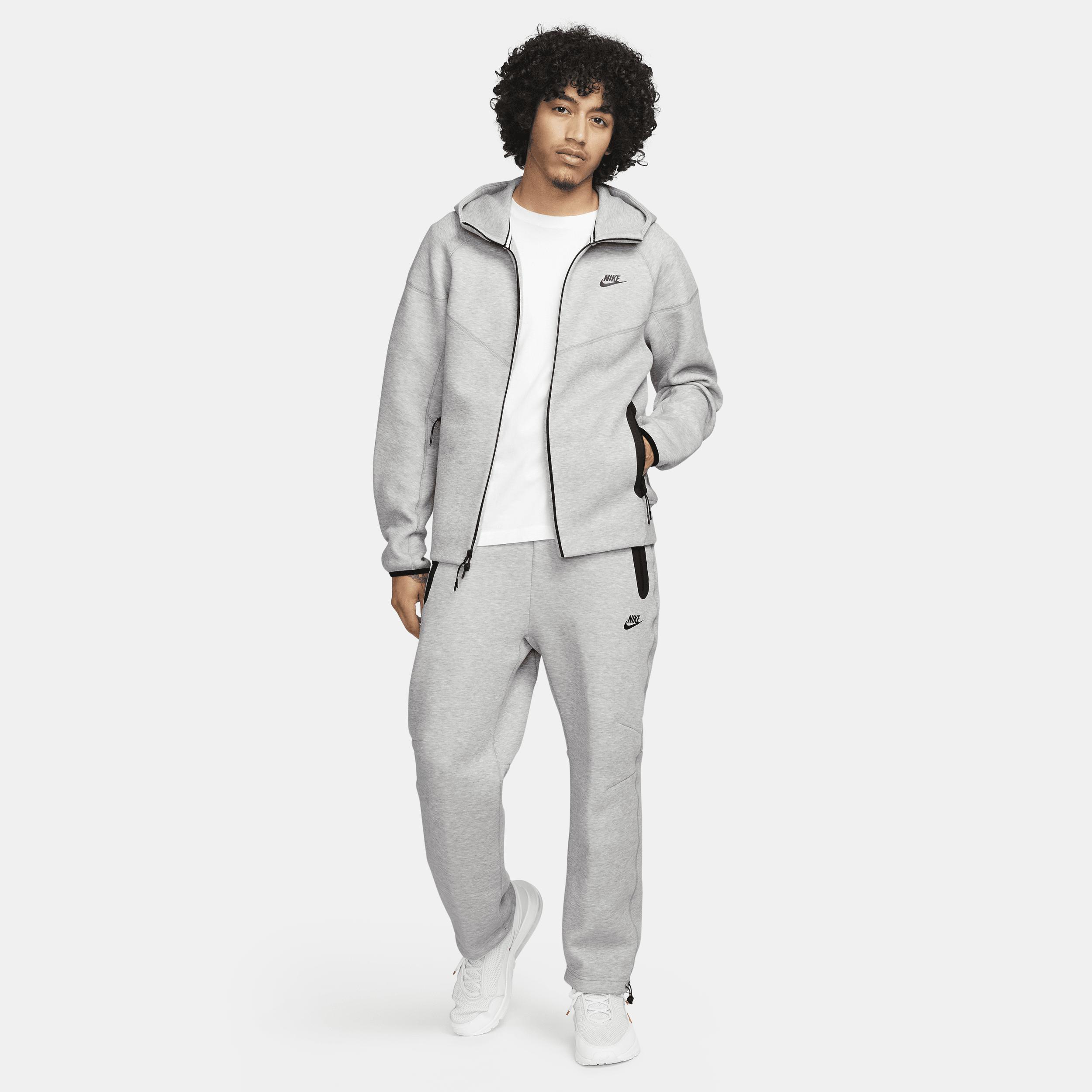 Nike Tech Fleece full zip hoodie in gray Product Image