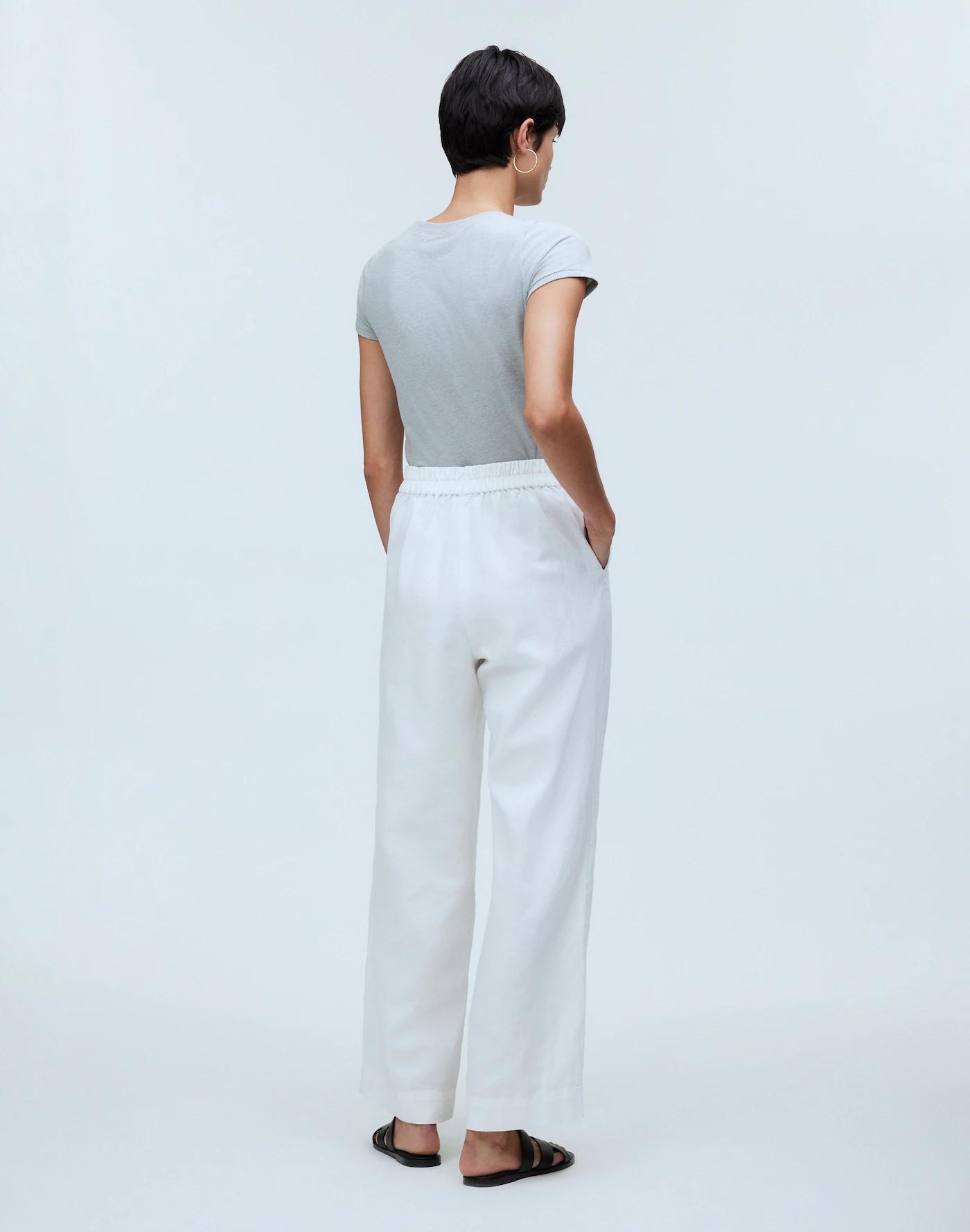 Pull-On Straight Crop Pant Product Image