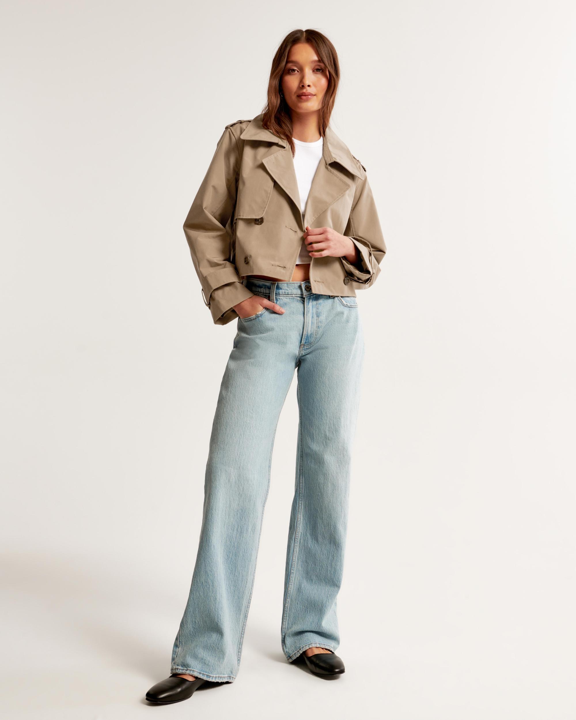 Cropped Trench Coat Product Image