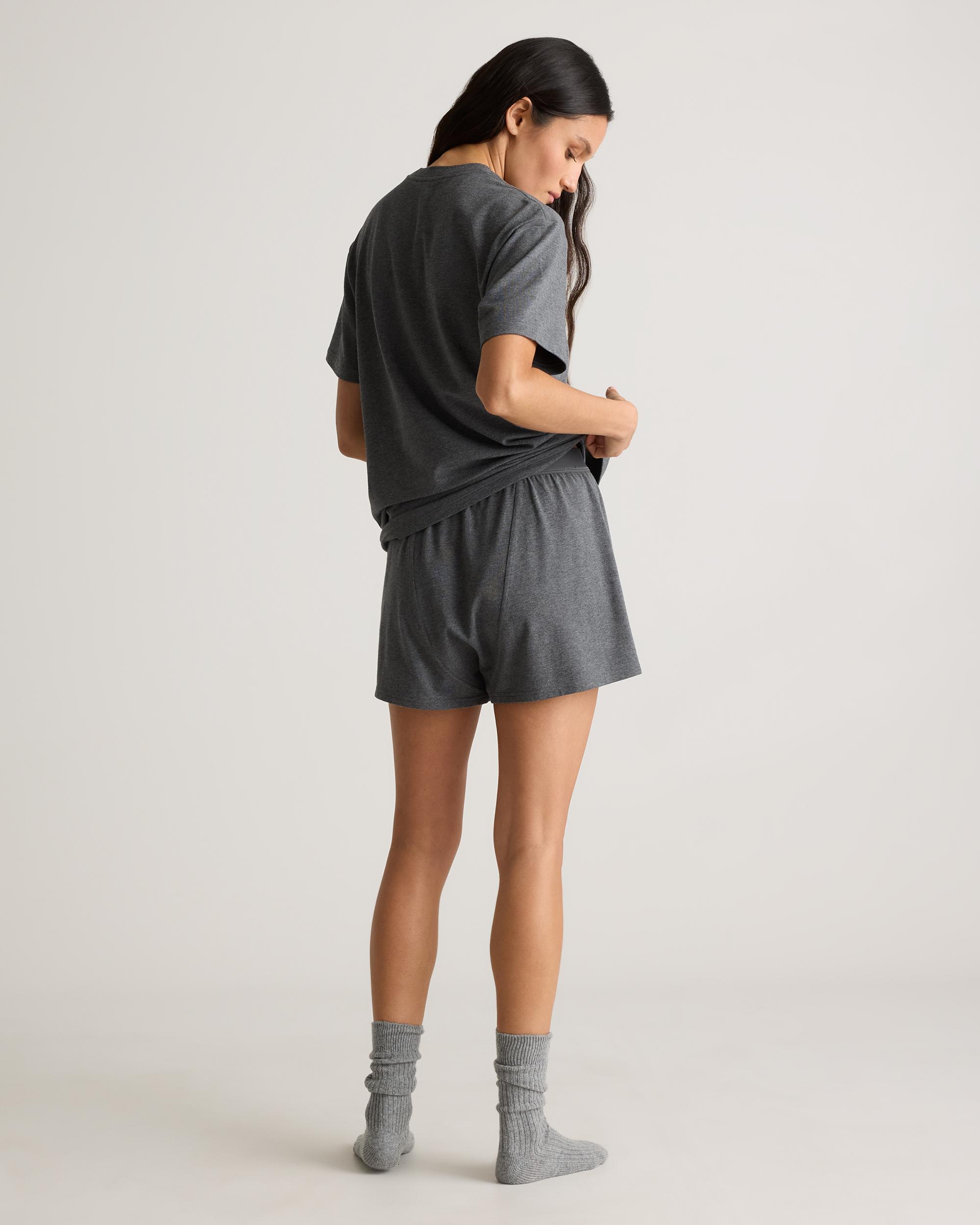 Quince | Women's Dream Lounge OverSized Short Sleeve Pajama Set Cotton Product Image