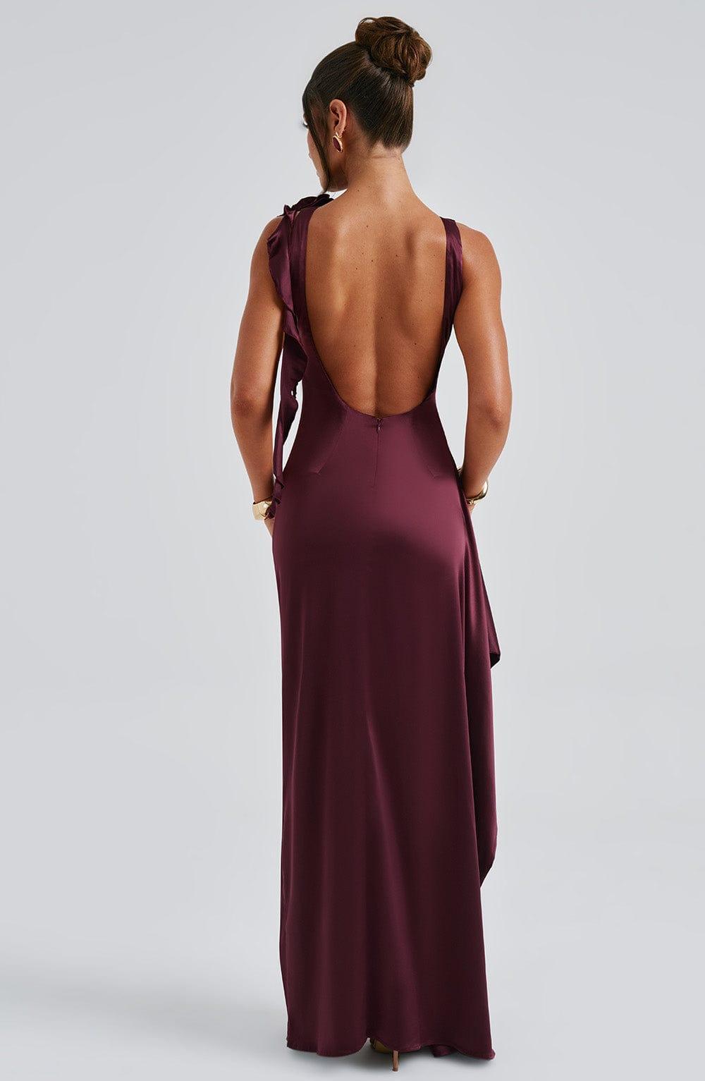 Peggy Maxi Dress - Cherry Lacquer Product Image