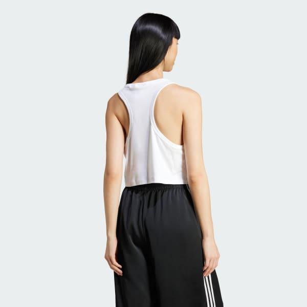 adidas Trefoil Tank Top White M Womens Product Image
