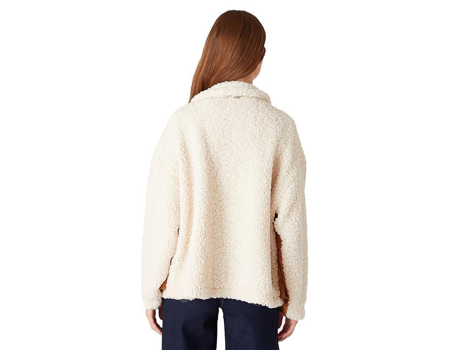Blank NYC Oversized Faux Suede and Sherpa Trucker Jacket (Multicolor) Women's Jacket Product Image